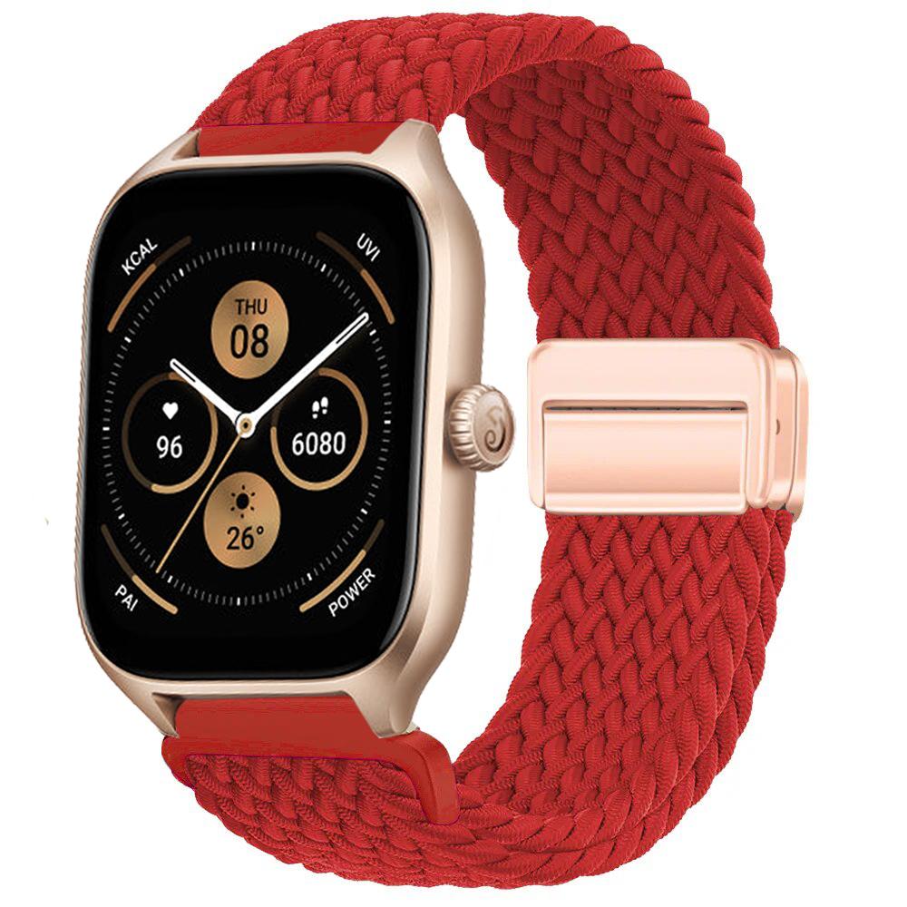 Плетеный ремешок Solo loop Для Amazfit GTS/2/2e/3/4/GTS2 Mini/GTR 2/2e/4/3/Pro нейлоновый Браслет Amazfit bip 6 5 20мм/22мм Ремешок для часов