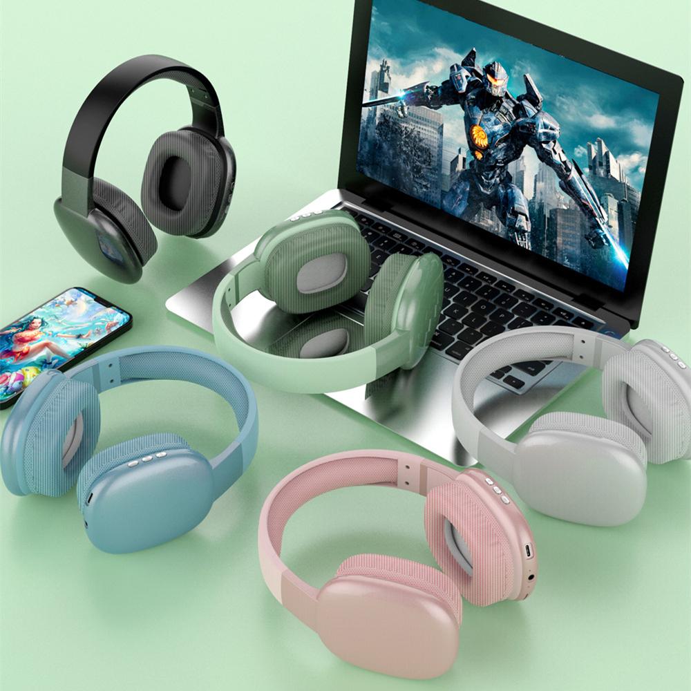 PG Headset Bluetooth Earphones Heavy Bass Game Noise Canceling Headphones Computer Headsets