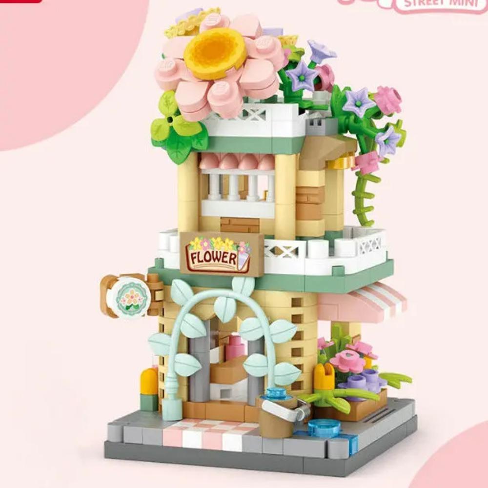 House Building Blocks Household Appliance Dessert Store Street View Snack Children's Toys Boys Girls Gifts Compatible With Lego