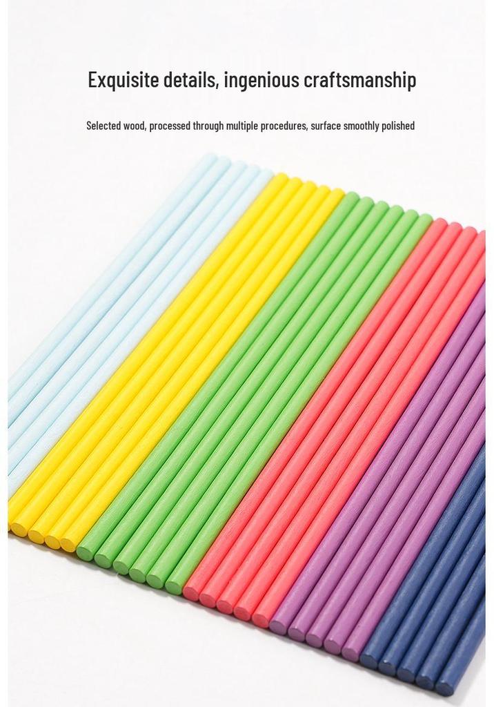 Early Childhood Balance Blocks: Educational Wood Skewers Game