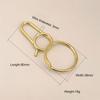 Brass Screw Lock Camping Survival Carabiner Key Ring Accessories