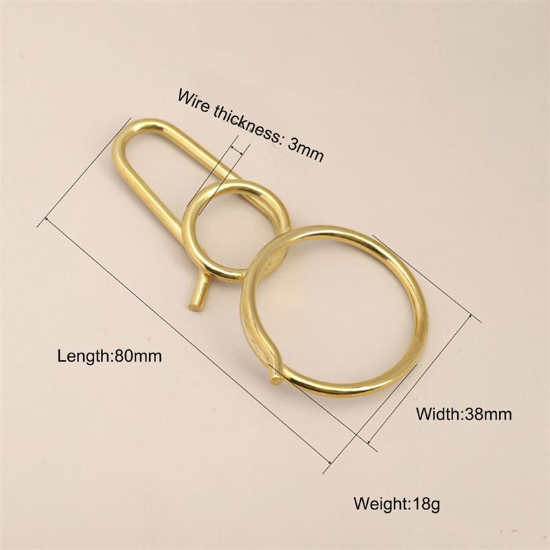 Brass Screw Lock Camping Survival Carabiner Key Ring Accessories
