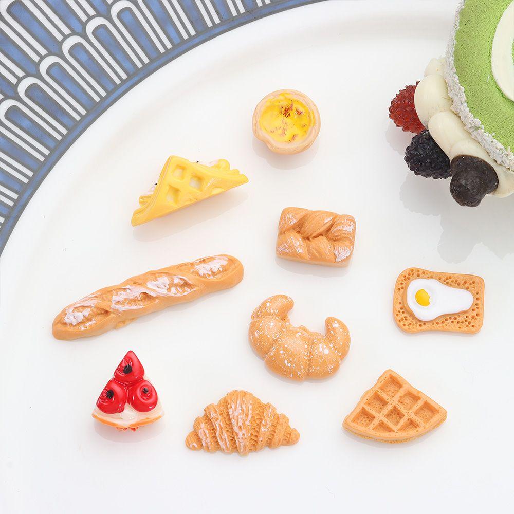 Изготовление ювелирных изделий Аксессуары Модель Кукольного домика Миниатюрный Завтрак Еда Игровая Имитация Еда Мини Хлеб