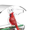 Кормушка для птиц на окно с присосками, съемный лоток для корма, прозрачный акрил, уличная кормушка для мелких диких птиц, садовый подарок