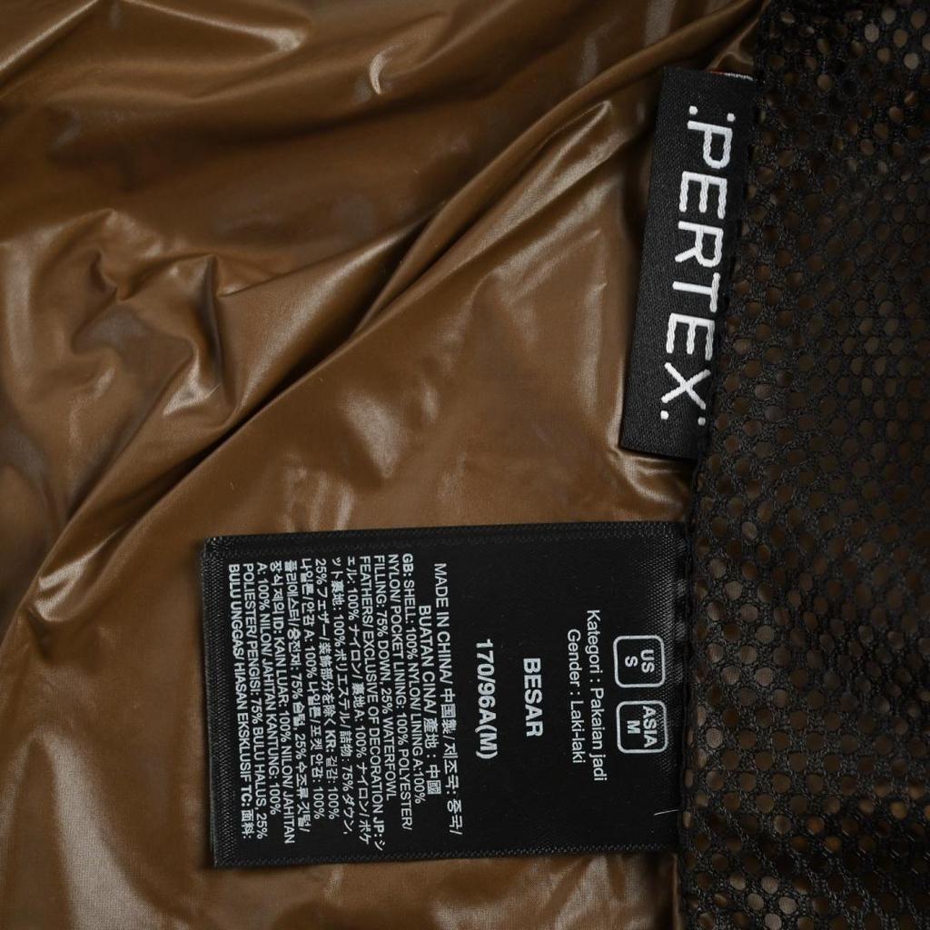 Теплая и ветрозащитная стеганая пуховая куртка The North Face для женщин, коричнево-зеленая