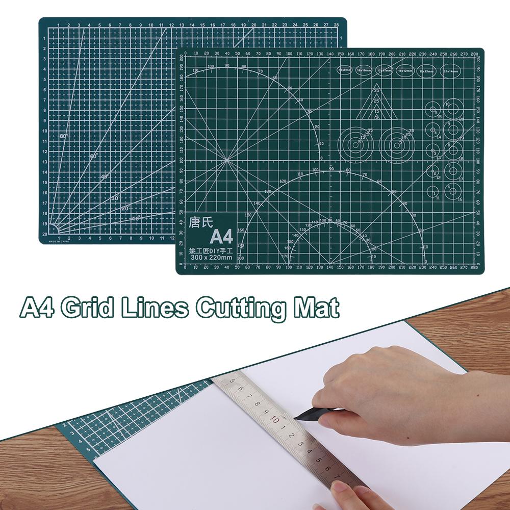 Self Healing Leather Craft Card School Supplies Paper Board Cutting Plate Cutting Mat A4 Grid Lines