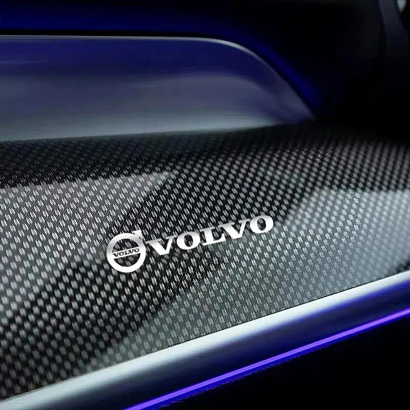 Car Interior Metal Emblem Stickers Car Door Handle Rearview Mirror Decorative Sticker For All Volvo V60 V40 C70 XC40 XC60 XC90