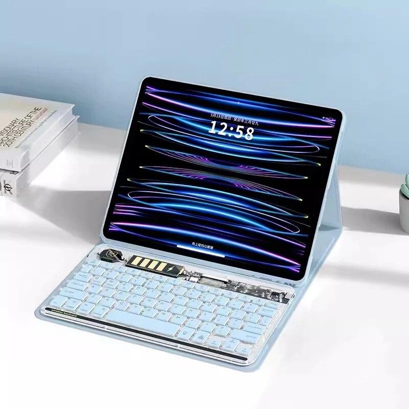 Клавиатура с подсветкой для Redmi Pad SE 2023, 11 дюймов, кожаный чехол 5, 6, 11 дюймов, 6 Pro, 11, 5 Pro, 11 дюймов, для Xiaomi Redmi Pad 10,61, противоударный акриловый чехол