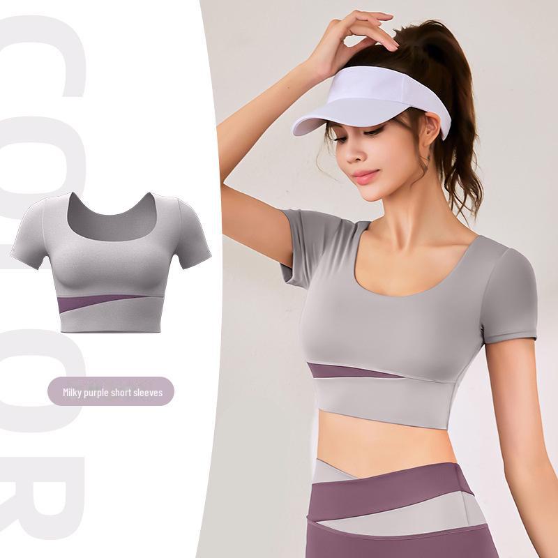 Дышащий спортивный костюм в тон цвета: Высокоэластичный комплект для йоги и фитнеса для женщин