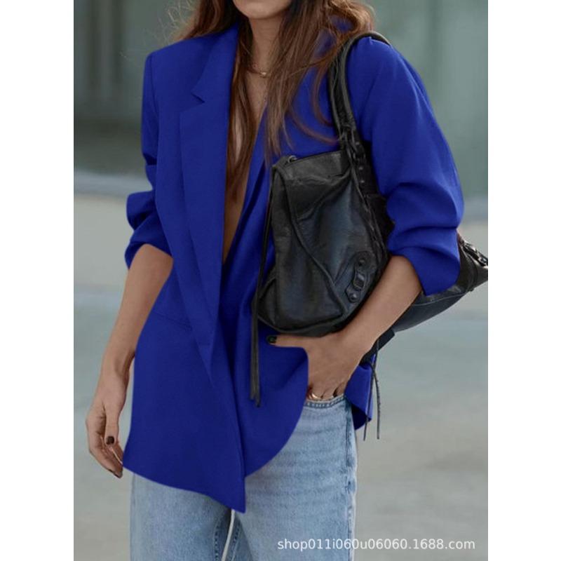 Women S Casual Loose Fit Blazer Commute Versatile Outerwear