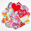 Rainbow Love Peach Heart Embroidery Cloth Sticker Cute Cartoon Pink Heart Icon Computer Embroidery Sticker