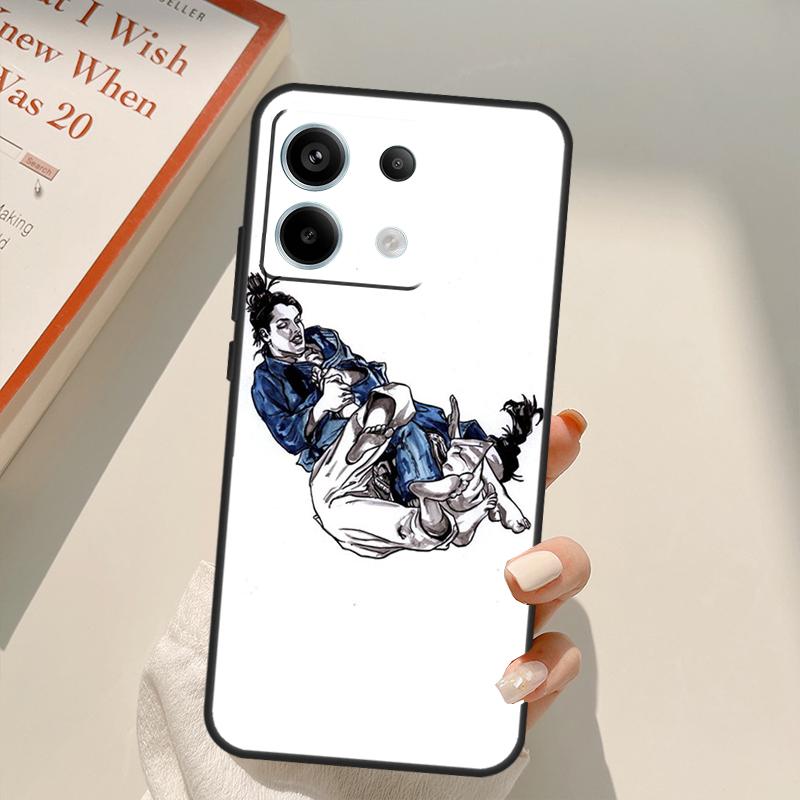 Японское боевое искусство Дзюдо Чехол Для Xiaomi Redmi Note 14 Pro 9 10 11 12 13 Pro 11S 12S Чехол Для Redmi 14C 10C 12C 13C