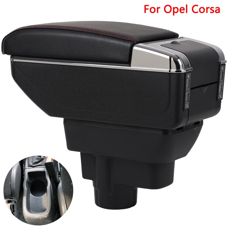Для Opel Corsa Подлокотник Opel Corsa D Универсальный автомобильный центральный подлокотник Ящик для хранения подстаканника
