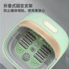 Folding foot bath with one key switch, constant temperature system, water and electricity separation, foot bath device