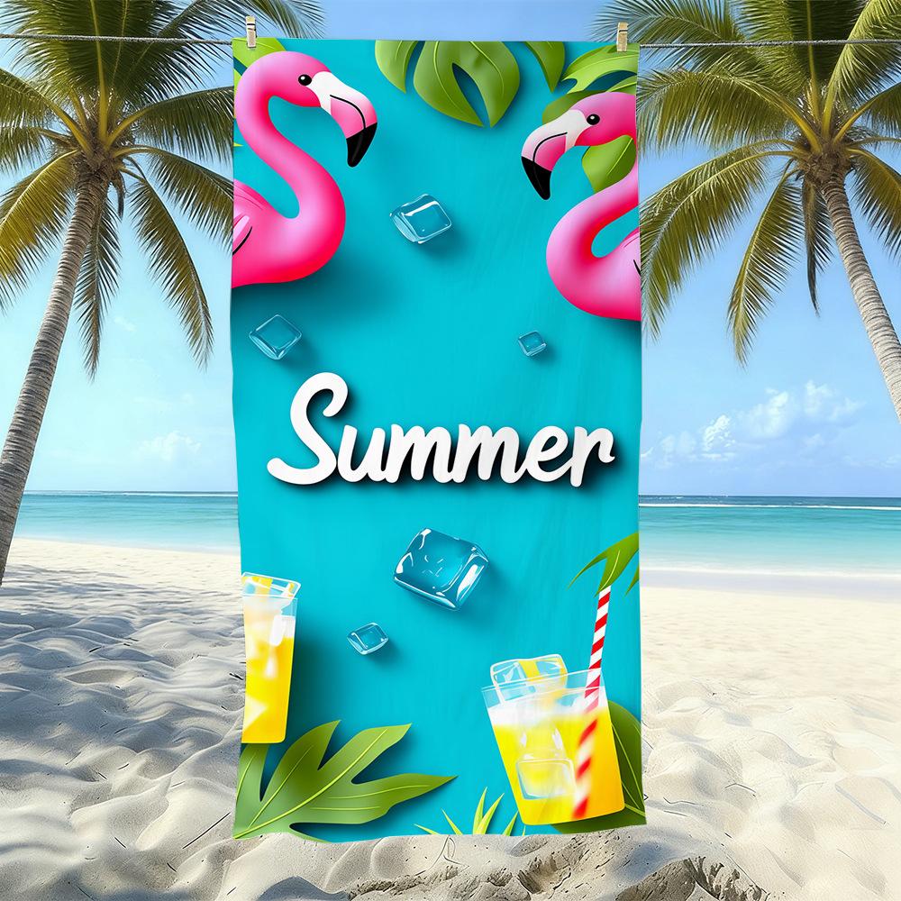 Microfiber Printed Beach Towel Quick-Drying Sand-Proof Absorbent Bath Towel Travel Swimming Towel