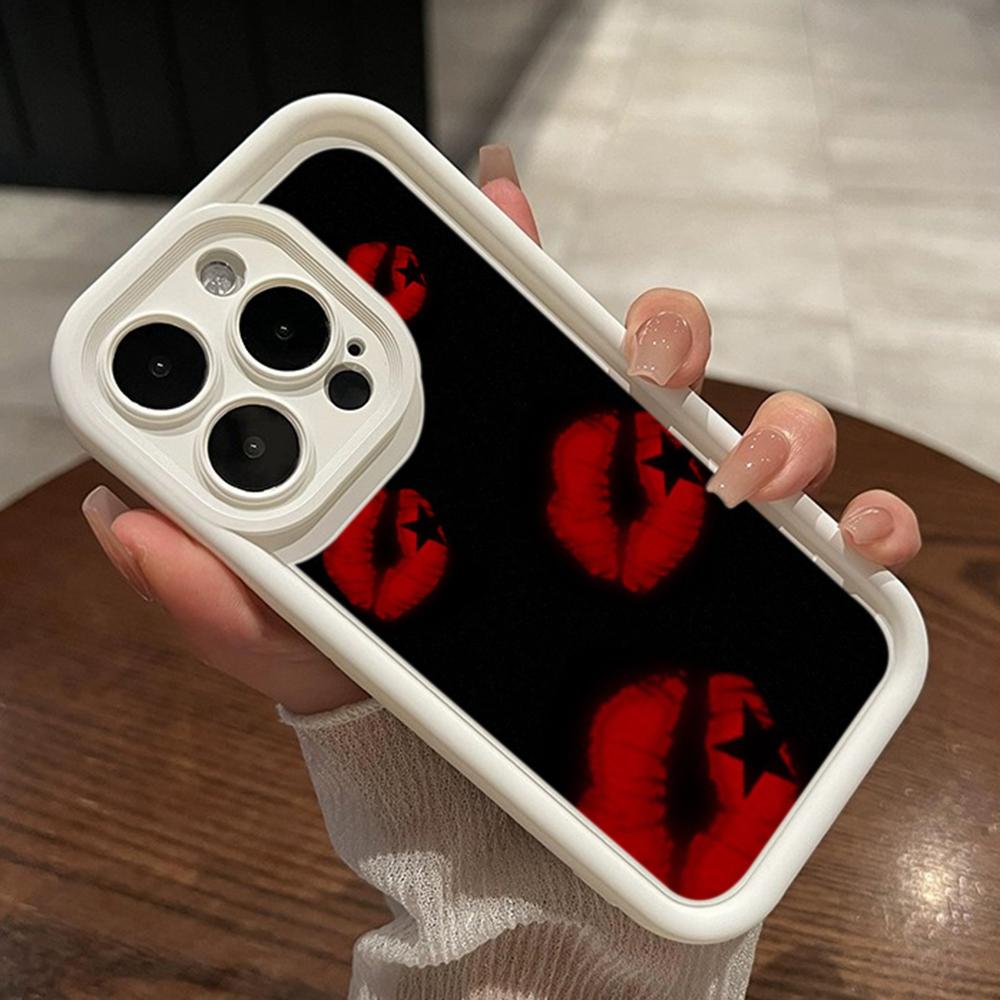 LZ19 Lips kiss art силиконовый чехол для телефона Xiaomi 11 Lite 5G 14T Redmi 14C 13C A3 Note 12 11 9 10 13 Pro Plus противоударный задний чехол