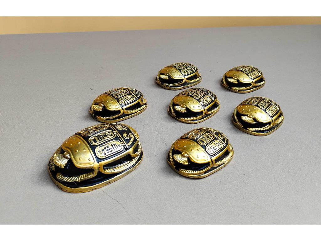 Cross-Border Egyptian Mummy Pyramid Figurine - Pharaoh Coffin Souvenir Craft Ornament