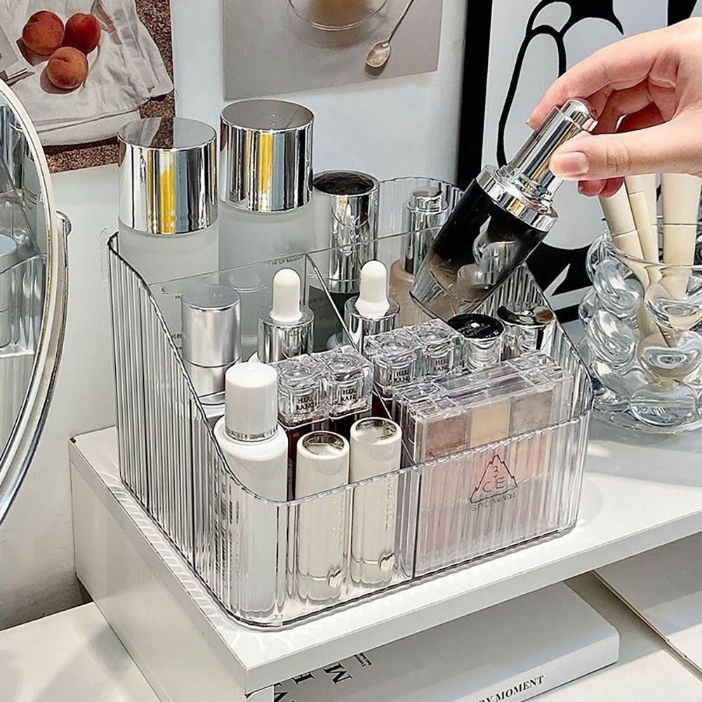 Lightweight Makeup Organizer Plastic Cosmetics Storage Rack New Versatile Storage Box