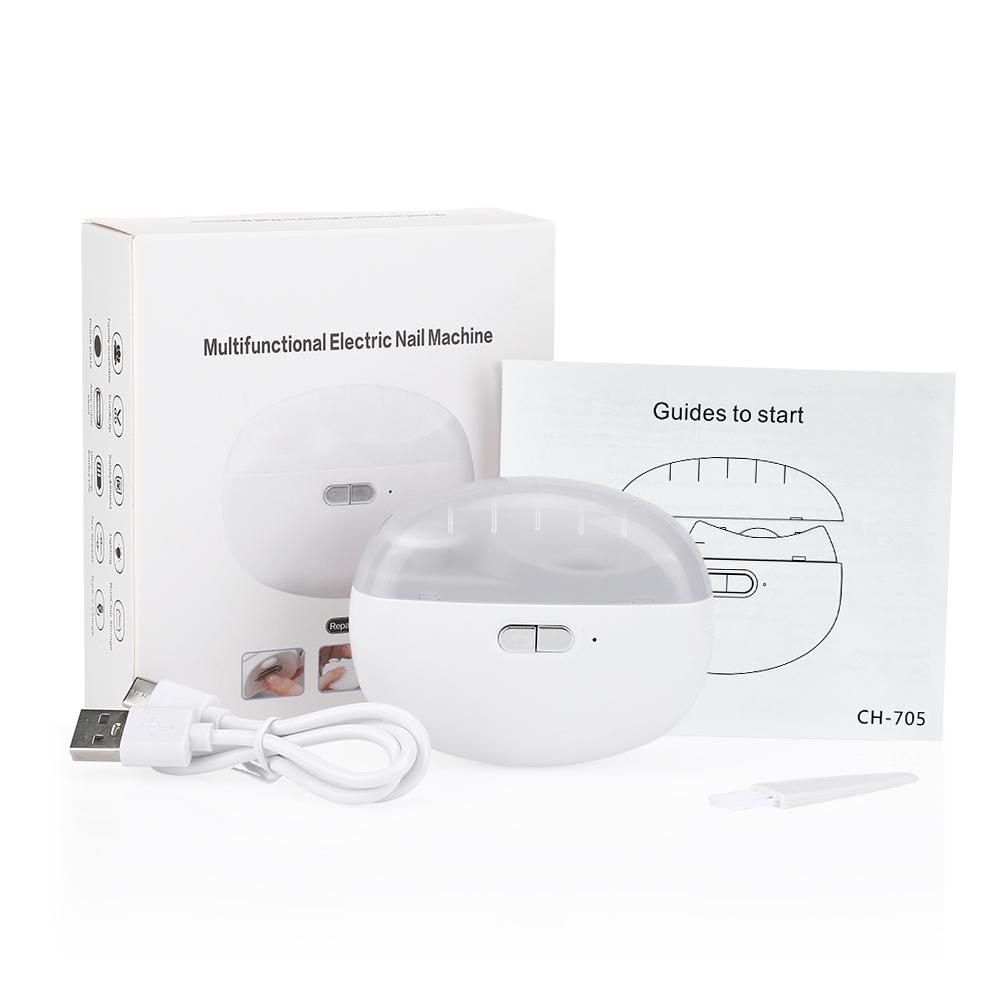 2 в 1 электрическая машинка для стрижки ногтей, фреза для маникюра, полировки ногтей, автоматический триммер для взрослых и детей, шлифовальный станок для ногтей