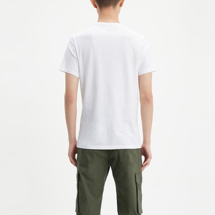 Levis Crew Neck Cotton Short Sleeve T-Shirt 2-Pack Men Tops Gray White 79681-0001