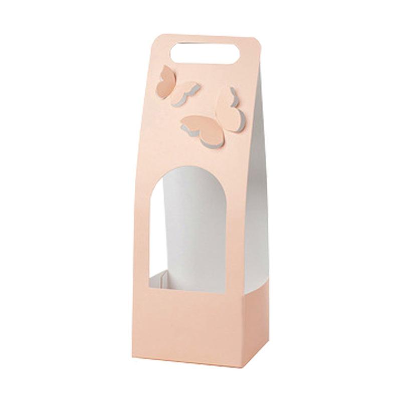 1 шт. домашний декор овальный подарок на день рождения красивая удерживаемая коробка трехмерная упаковка для цветов полый картон с бабочкой