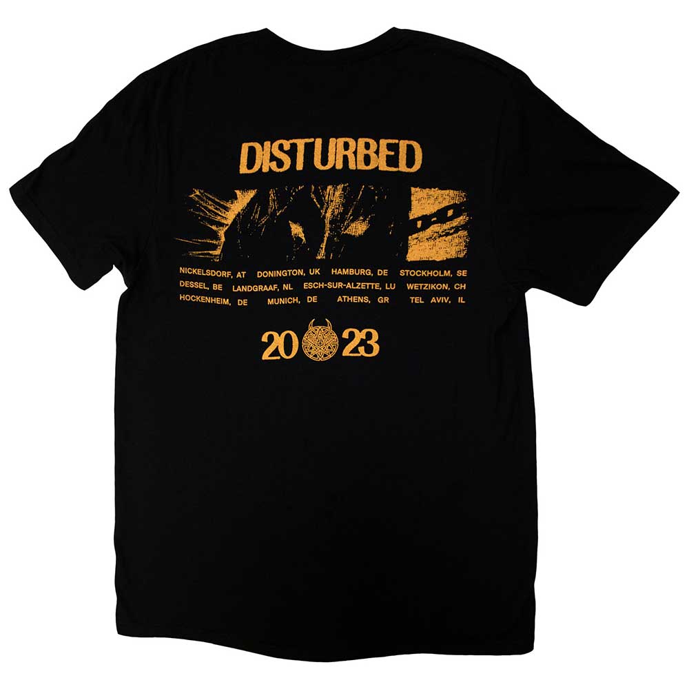 Disturbed Unisex Adult European Tour ´23 Split Face T-Shirt