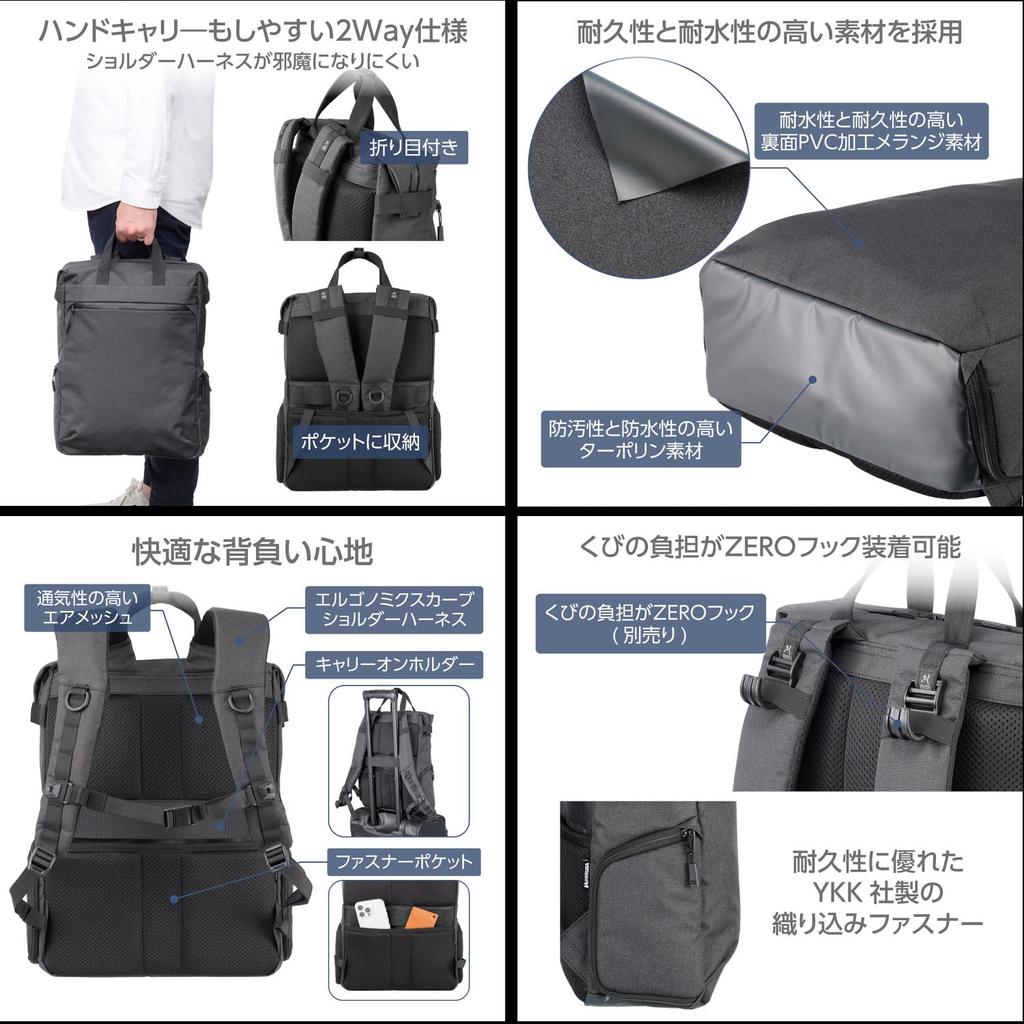 HAKUBA Сумка для камеры Plus Shell City Tote Рюкзак 11 G05 AZ Черный Рюкзак для камеры Деловая сумка Боковой доступ Повседневное использование 2WAY 4977187001754