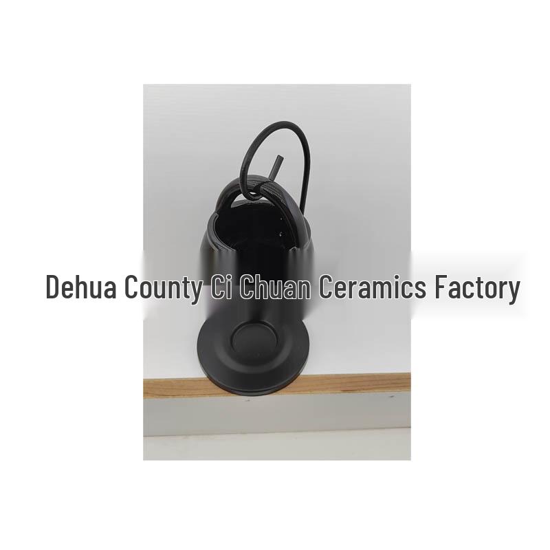 Керамическая аромалампа-капля с железным крючком и корзинкой для ведьминого зелья