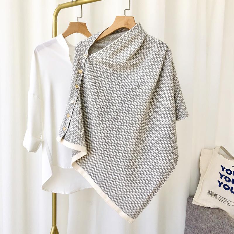 Распродажа Хиджаб Зимняя шаль на пуговицах Утолщенный теплый искусственный кашемировый шарф для женщин Бандана Пашмины Шарфы Пончо Платок Femme