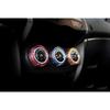 Aluminum 3-Color Central Console AC Knob Trim 3X For Mitsubishi Lancer EVO 07-17