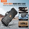 VEVOR Rifle Case, Rifle Hard Case with 3 Layers Fully-protective Foams, 109 cm lockable Hard Gun Case with Wheels, IP67 Waterproof & Crushproof
