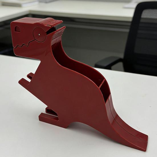 Dinosaur Sticky Notes Holder with Pen Storage Decorative Dino Memo Dispenser Organizer Desk Accessories