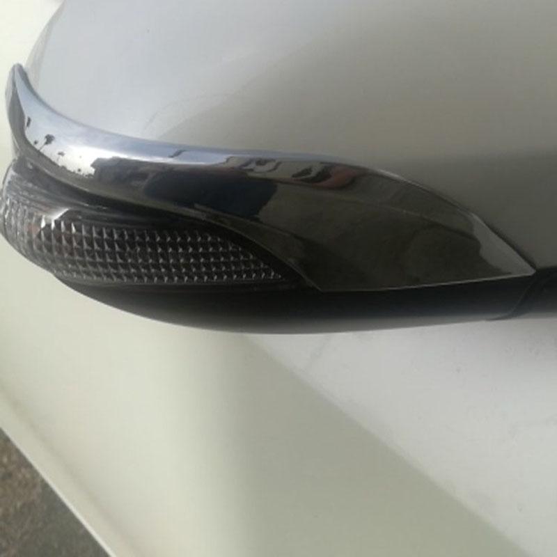 For Toyota Yaris Vitz 2017 2018 ABS Plastic Chrome Rear Side View Rearview Mirror Cover Trim Car