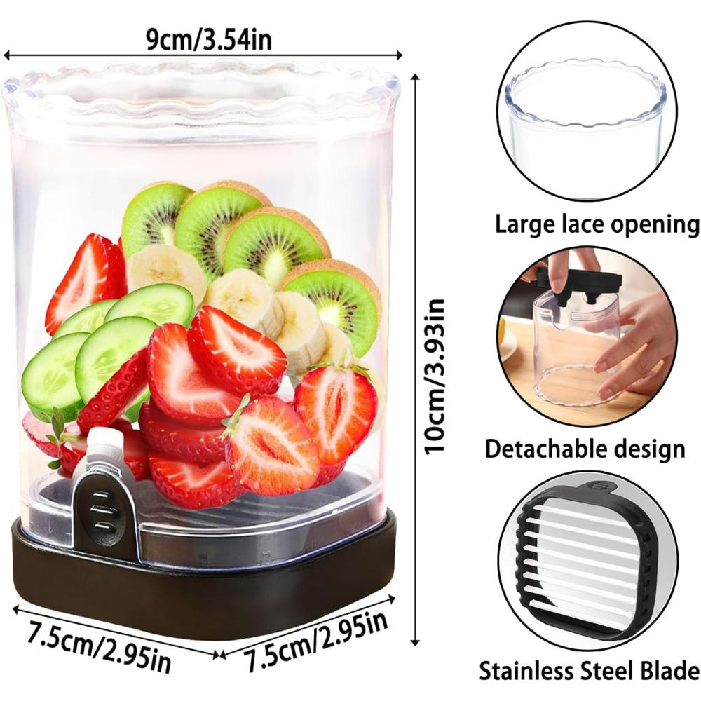 Слайсер для фруктов, слайсер для клубники, слайсер для бананов, слайсер для яиц, многофункциональный слайсер для фруктов, отсоединяемый, толщиной 50%, клубника, банан