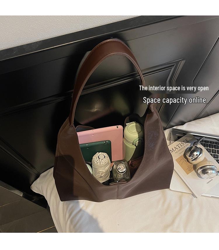 2025 Women's Exquisite Large Capacity Leather Shoulder Bag – Versatile Mother-Child Tote