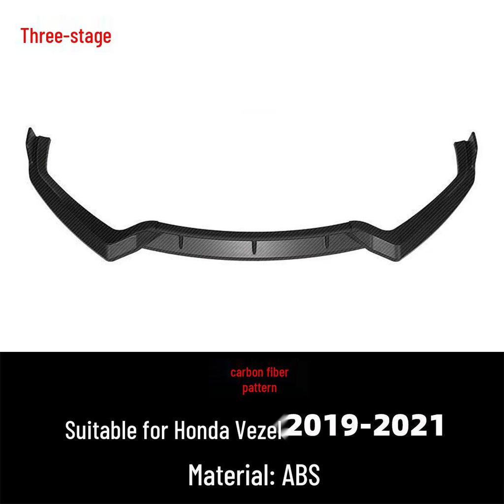Honda Vezel HRV Front Lip for 2019-2020 Models: Universal Three-Section Modification