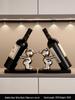 Elegant Stone Entryway Sideboard & Wine Rack Cabinet