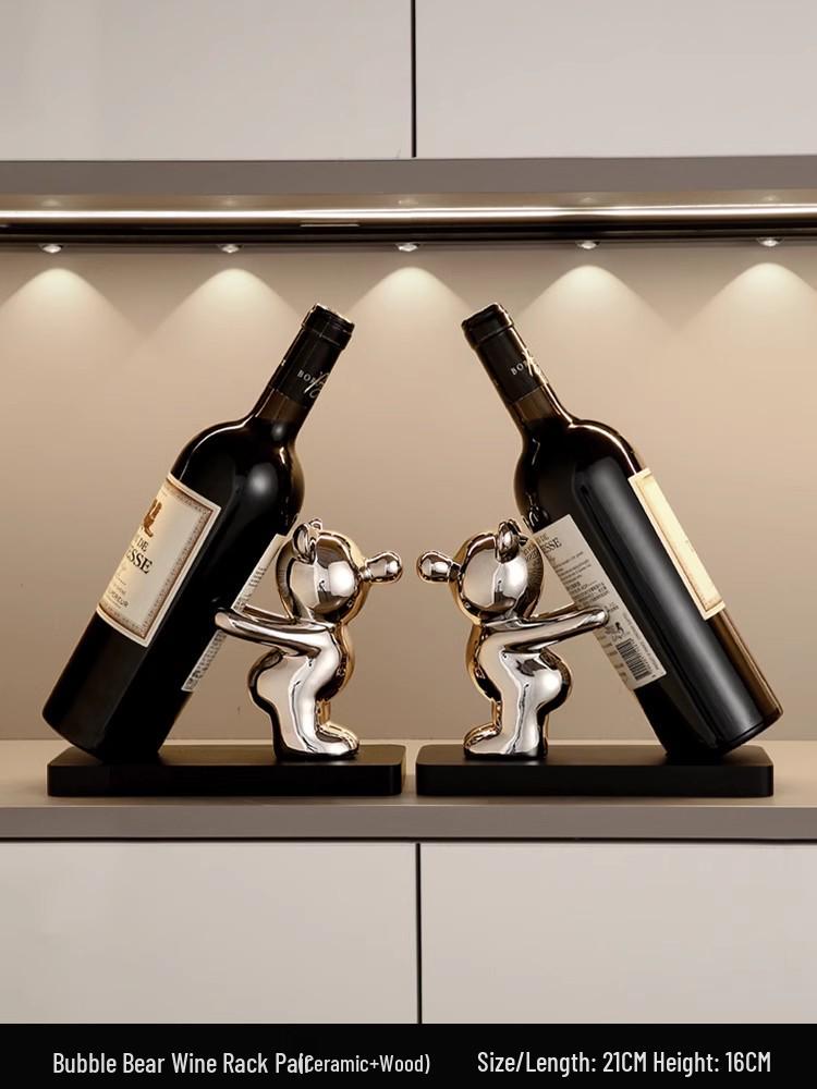 Elegant Stone Entryway Sideboard & Wine Rack Cabinet