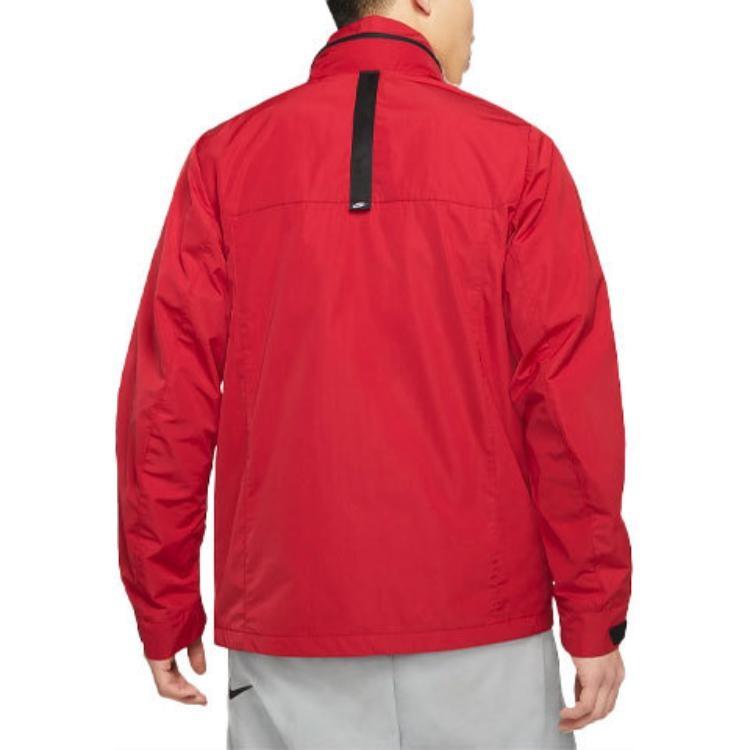 Nike Sportswear Multiple Pockets Hooded Jacket Red Men's CZ9880-657