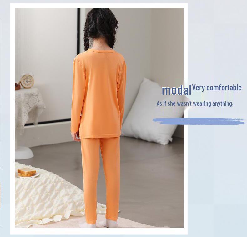 Комплект термобелья из модала для девочек - Коллекция Весна, Осень и Зима 2025 для девочек