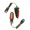 2pcs Motorcycle Turn Signals 3LED Universal High Bright Indicators Light Flashing Lights Amber Blinker Tail Lamp
