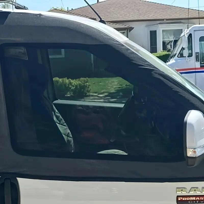2Pcs Universal Car Van Window Screens Camper Van Motorhome Window Bug Screens 106*74cm Magnetic Bug Screen For Auto Front DoorsGood product