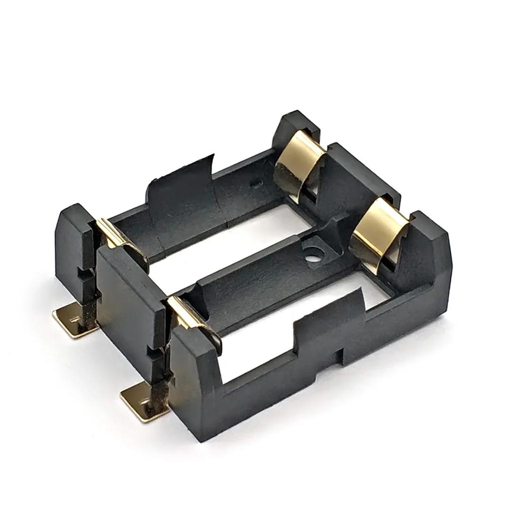 1S 2S 18350 держатель батареи Smd SMT чехол для хранения батарей с бронзовыми штифтами 1 2 слота 18350 аккумуляторная батарея оболочка