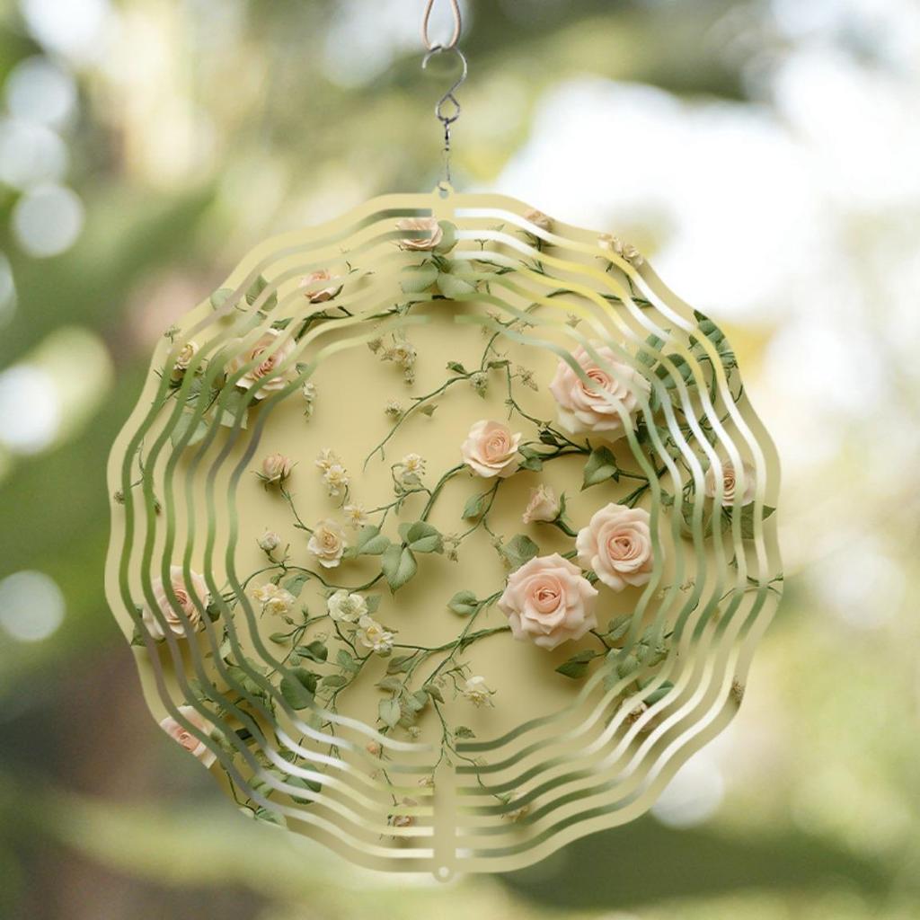 10-дюймовый металлический ветряной спиннер, художественный декор для сада, вращающийся на 360 градусов подвесной колокольчик для улицы на все сезоны, подарок для друзей и семьи