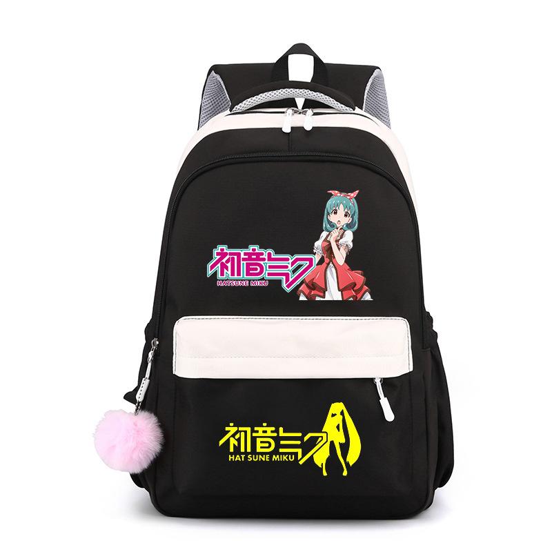 Аниме Периферийные товары Hatsune Future Школьный рюкзак Рюкзак Мультяшный рюкзак Конфетный цвет Большая вместимость Студенческий школьный рюкзак Канцелярские товары