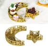 Set Of 2 Elegant Iron Craft Fruit Tray Display Holder With Crescent And Castle Motif Ideal For Ramadan Celebrations