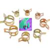 Air Tube Clamps Metal Fastener Silicone Pipe Clamp Water Pipe Spring Band Hose Clips Fuel Line Hose