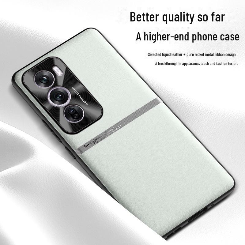 Чехол Liquid Leather Anti-Fall для мобильного телефона Oppo Reno12