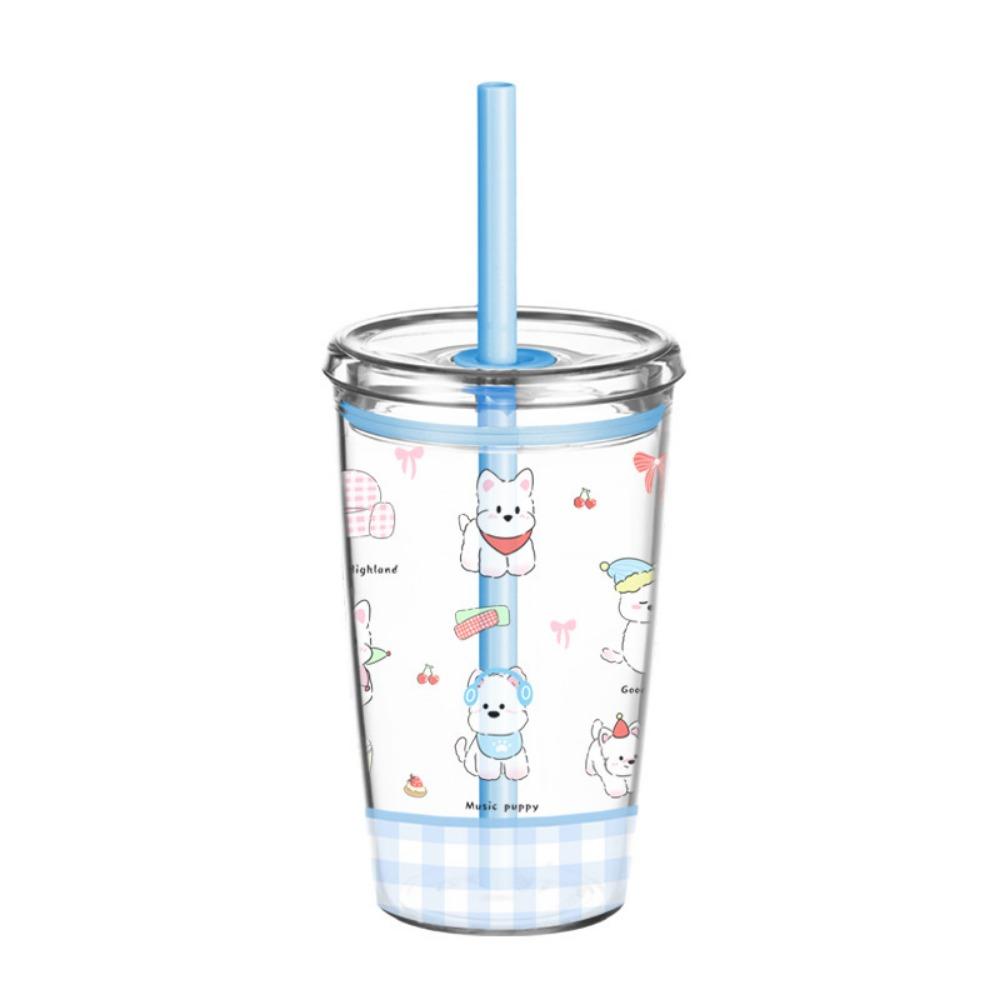 Tritan Water Bottle Transparent Drink Cup Cute Water Cup  Home Office