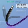 Быстрозарядный кабель USB-C в нейлоновой оплетке, Совместим с, Oneplus, Xiaomi, Особенности: Возможность синхронизации данных,